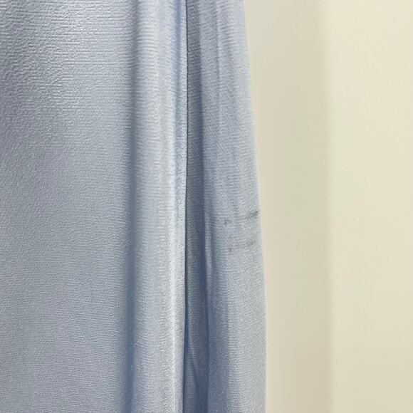 Meshki Light Blue Satin Maxi Dress - Picture 8 of 14